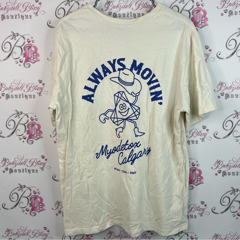 Tshirt Always moving shirt cowboy boots funny hat  Cream Short Sleeve Tee